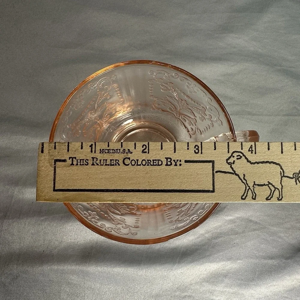 Vtg Macbeth Evans American Sweetheart Pink Depression Glass‎ 2pc Cup Saucer Set